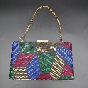 Luxy Moon Rhinestone Evening Bags Beaded Wedding Clutch Geometric